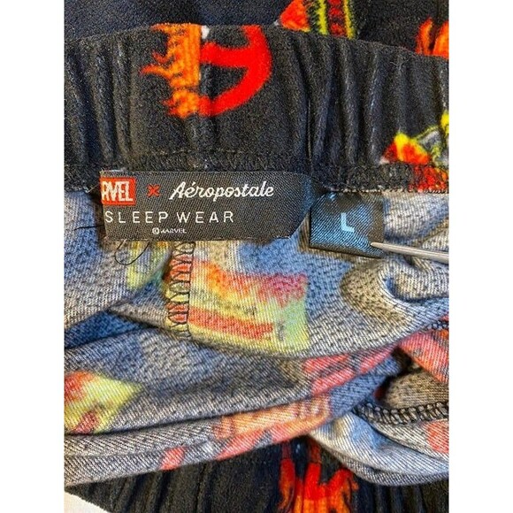 Deadpool Marvel Fleece Pajama Bottoms Large USED Soft - Picture 6 of 9